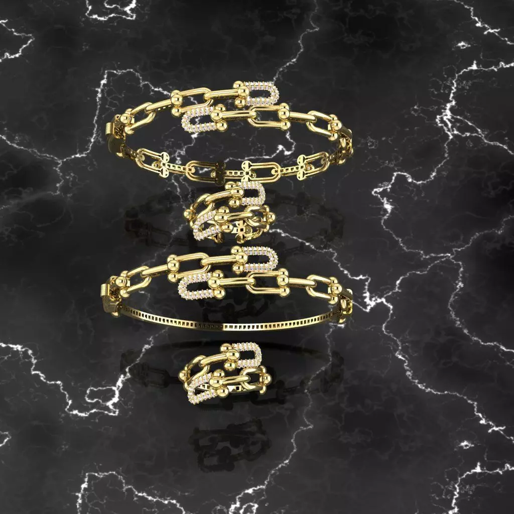 2 versiyon tiffany bileklik 3D print model_0