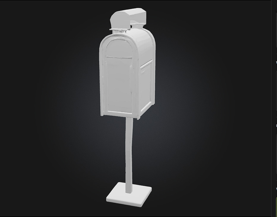 Vintage Mailbox Timeless Charm with a Touch of Nostalgia 3D model_5
