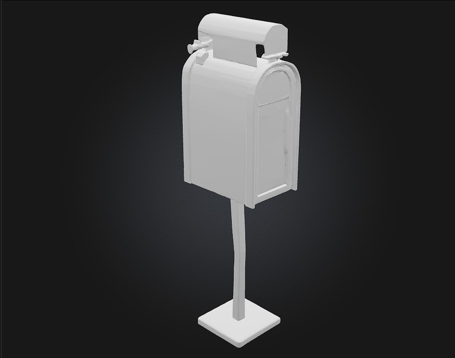 Vintage Mailbox Timeless Charm with a Touch of Nostalgia 3D model_6