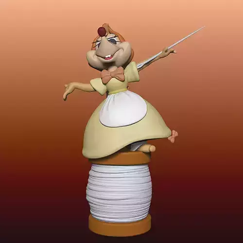 Mouse - Perla - Cinderella - 020 3D print model