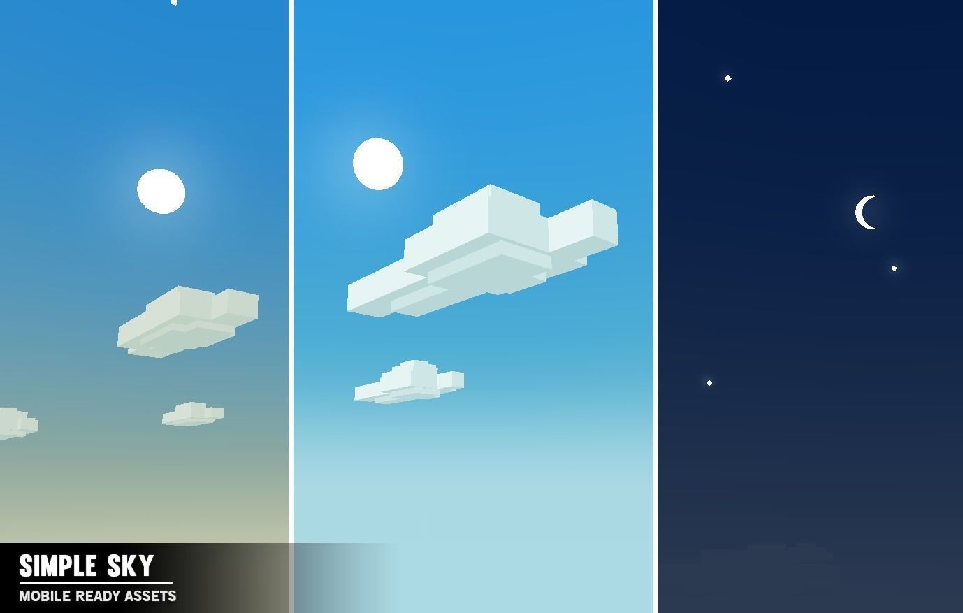 Simple Sky - Cartoon Assets Free low-poly 3D model_1