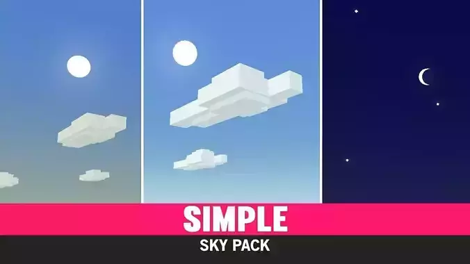 Simple Sky - Cartoon Assets Free low-poly 3D model