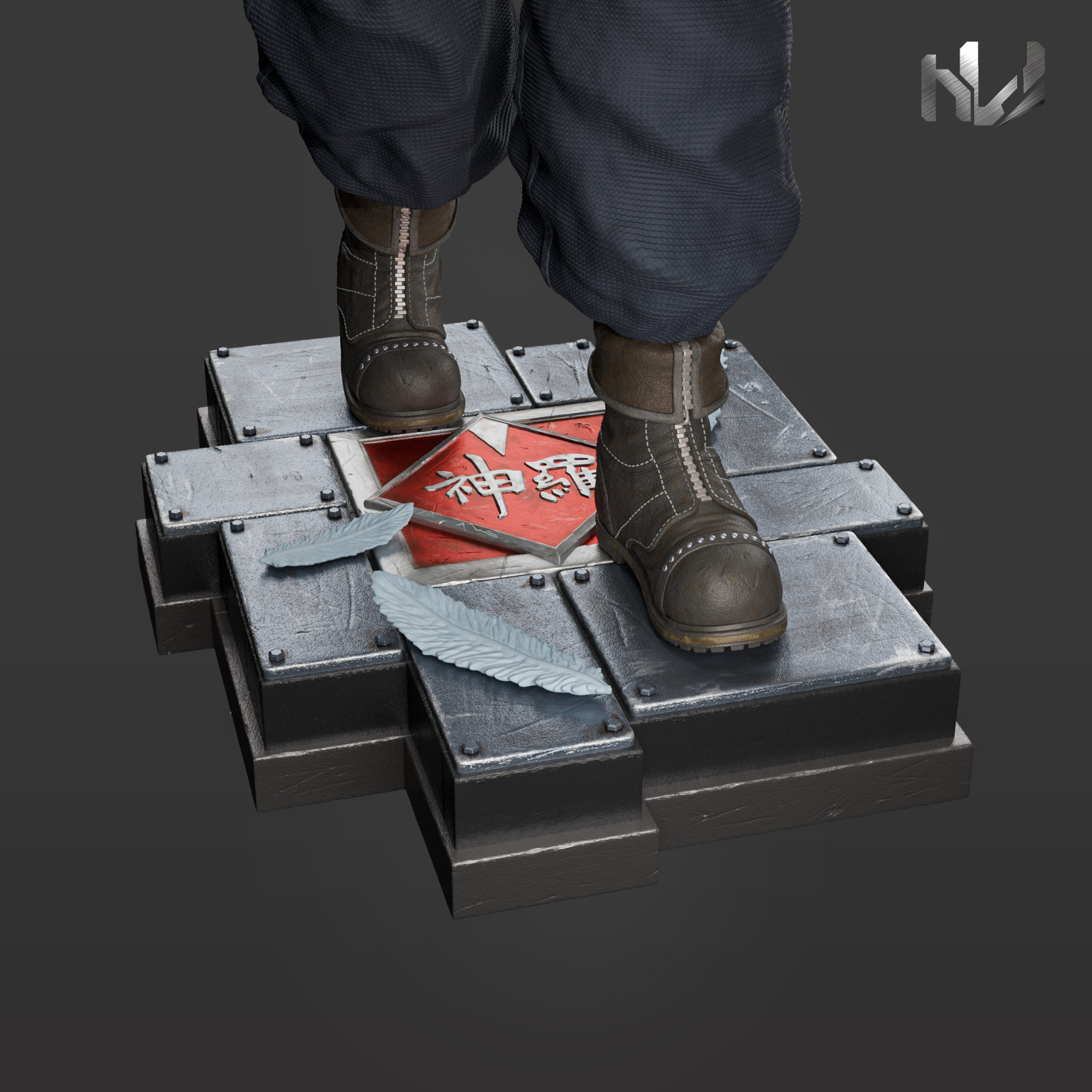 Angeal Hewley STL 3D Model - Crisis Core Reunion Final Fantasy 7 3D print model_4