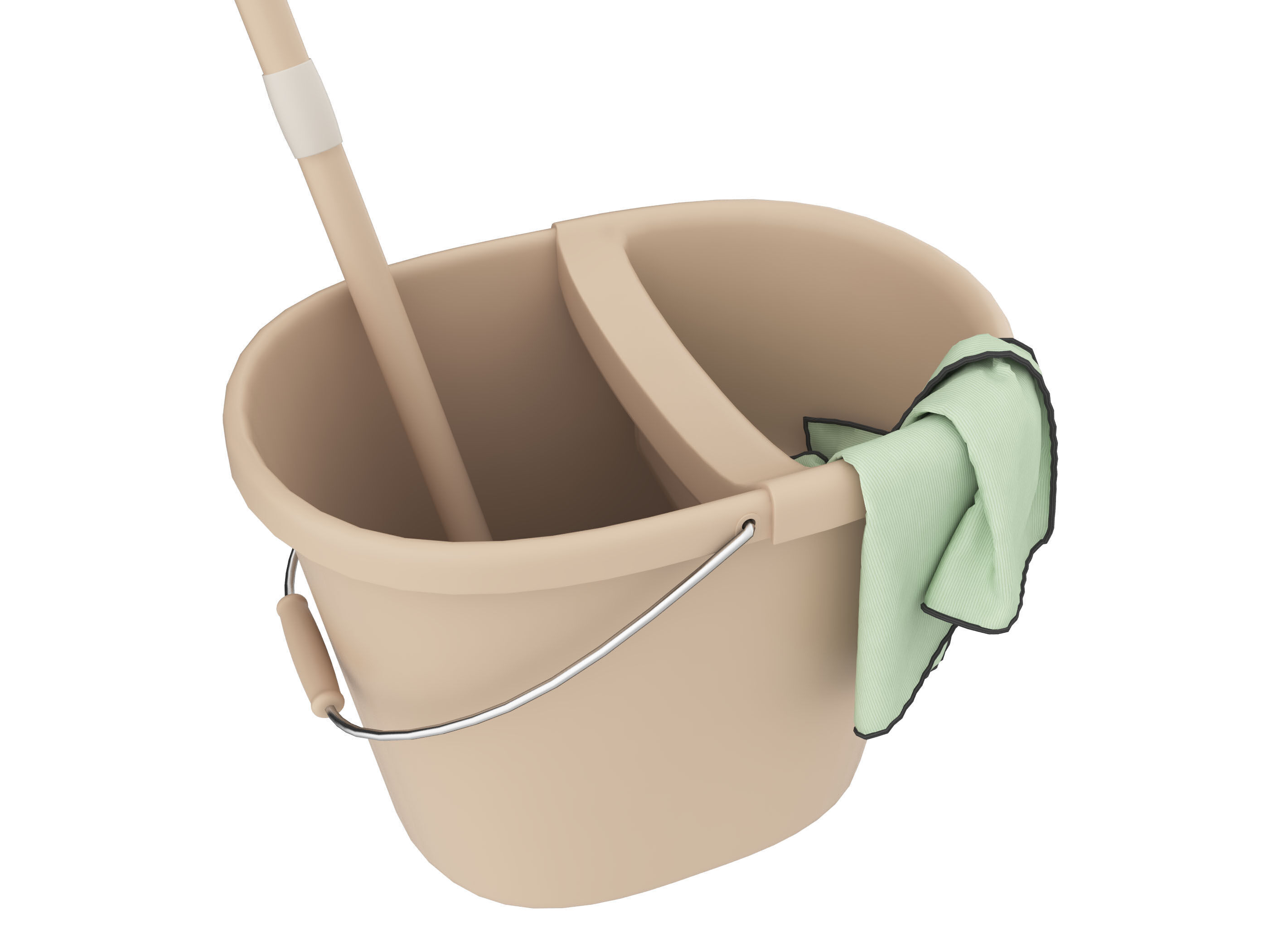 Cleaning tool Low-poly 3D model_9