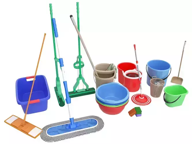 Cleaning tool Low-poly 3D model