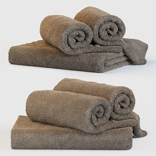 Terry towels 3D model