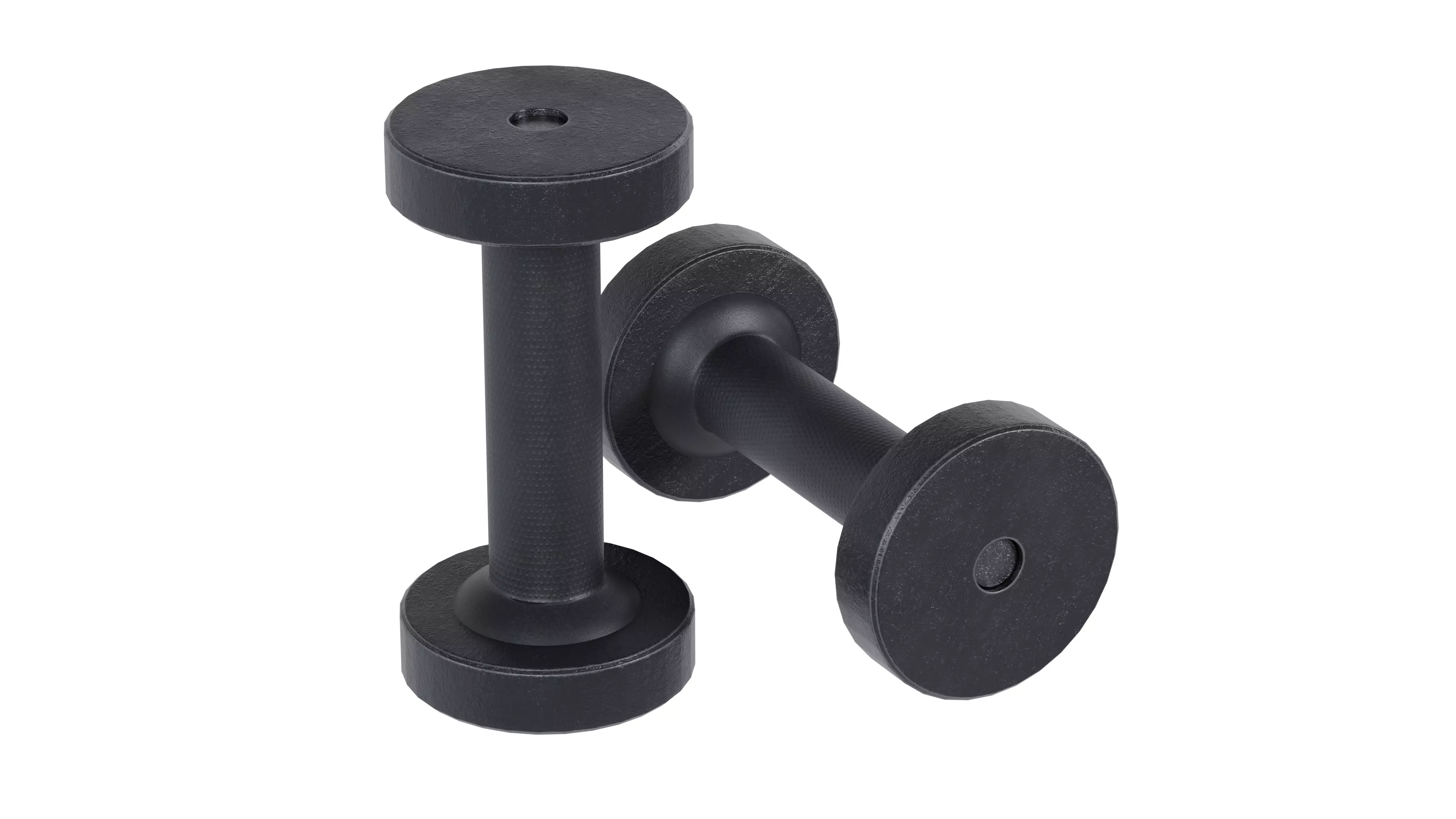 Dumbbell Low-poly 3D model_0