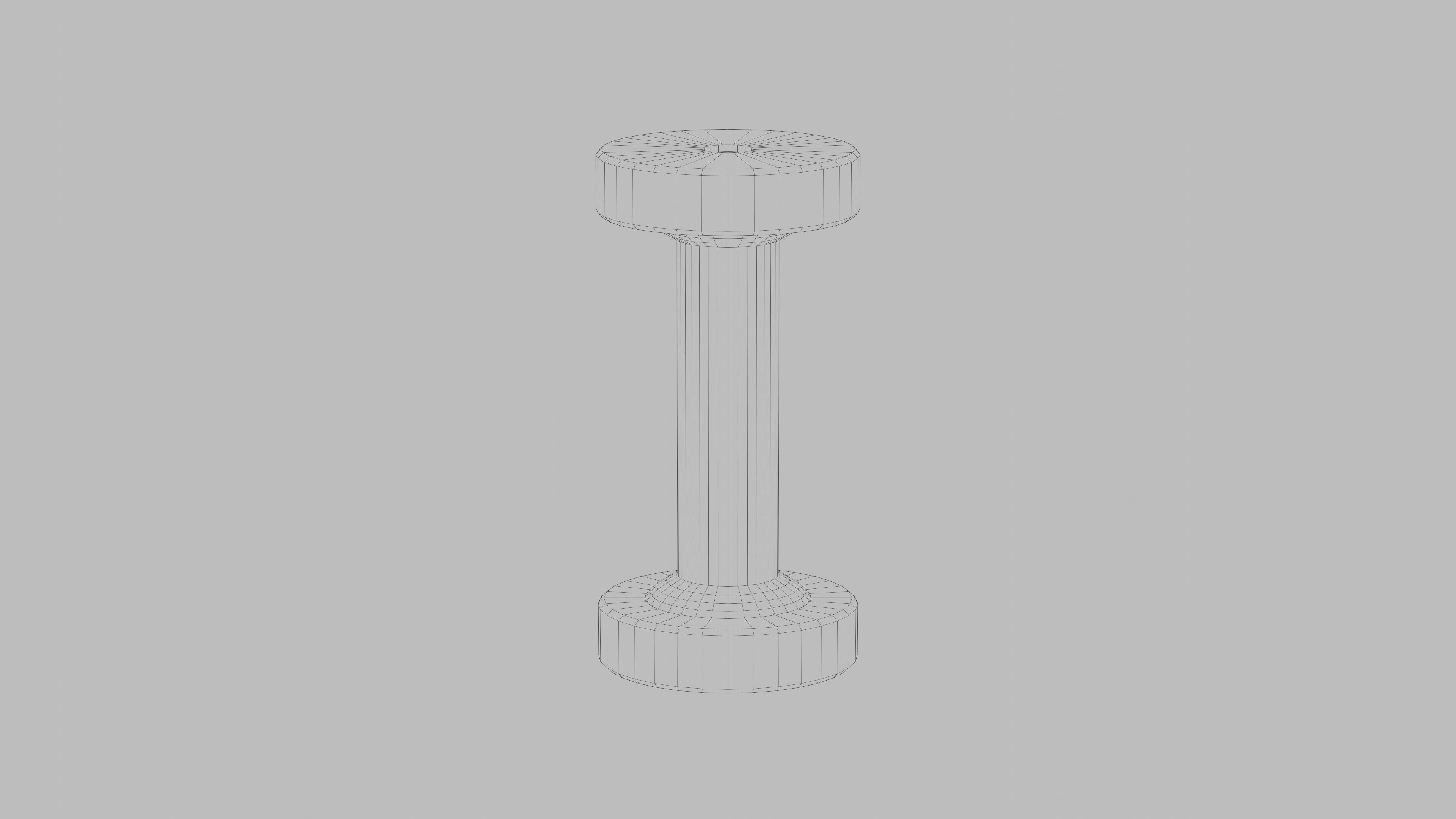 Dumbbell Low-poly 3D model_11
