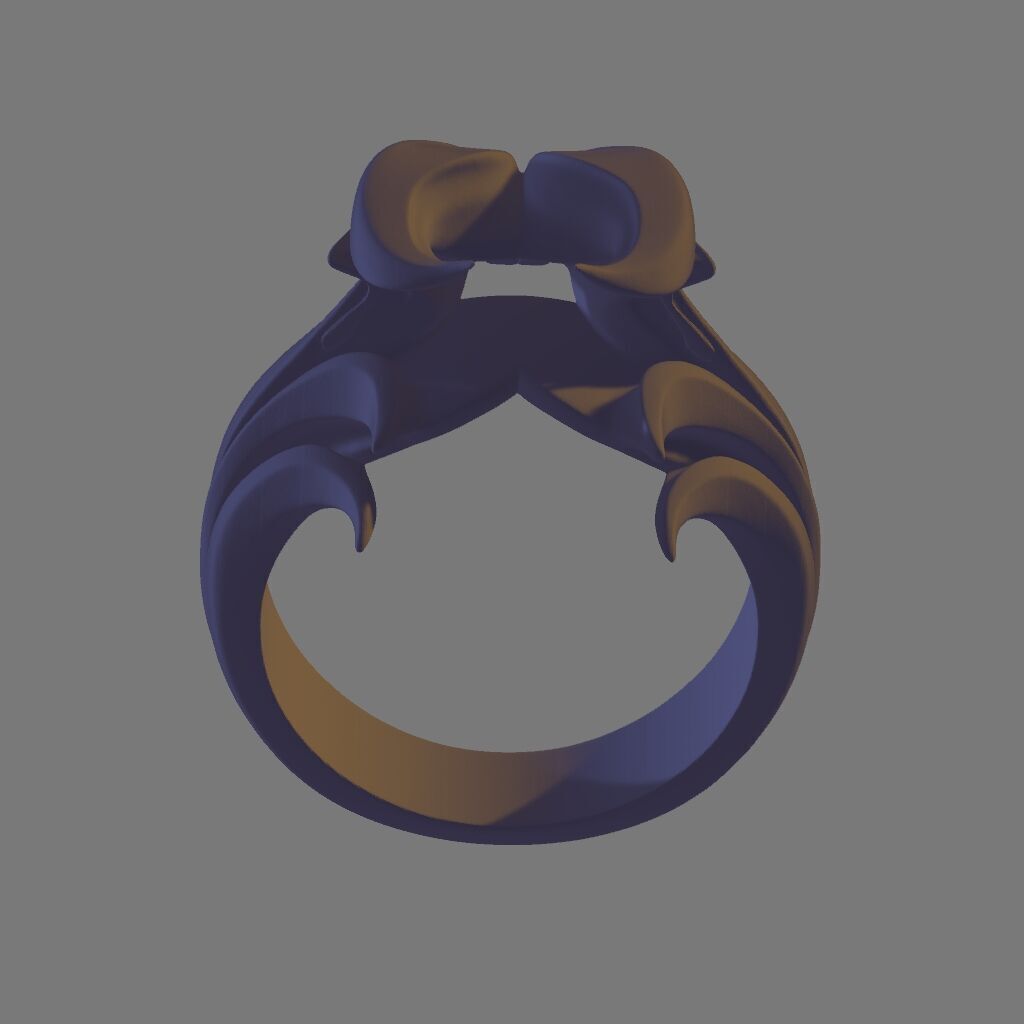 Devil Ring  Dark   Striking 3D print model_3