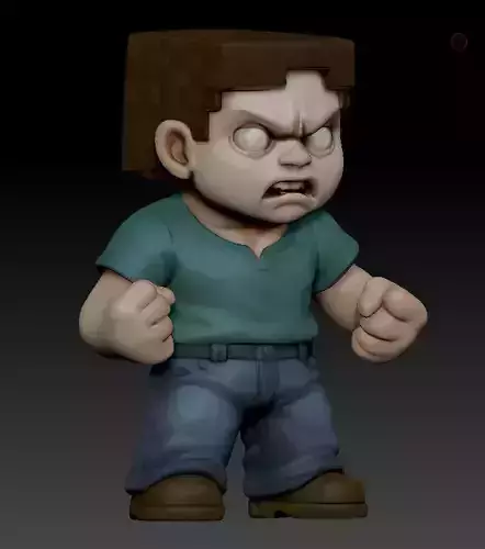 HEROBRINE MINECRAFT 3D MODEL