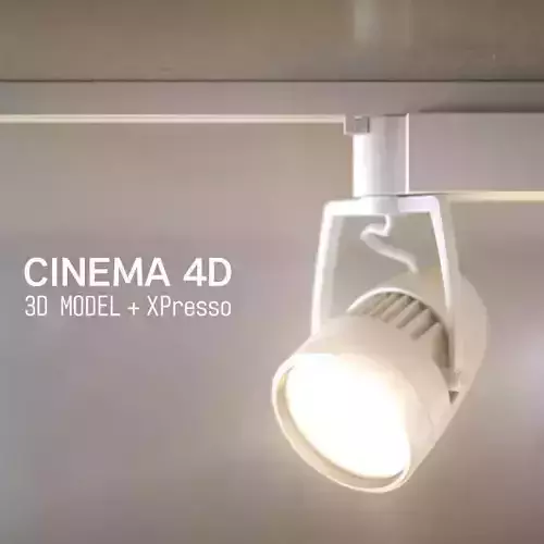 LED SPOT LIGHT - C4D XPresso  3D model