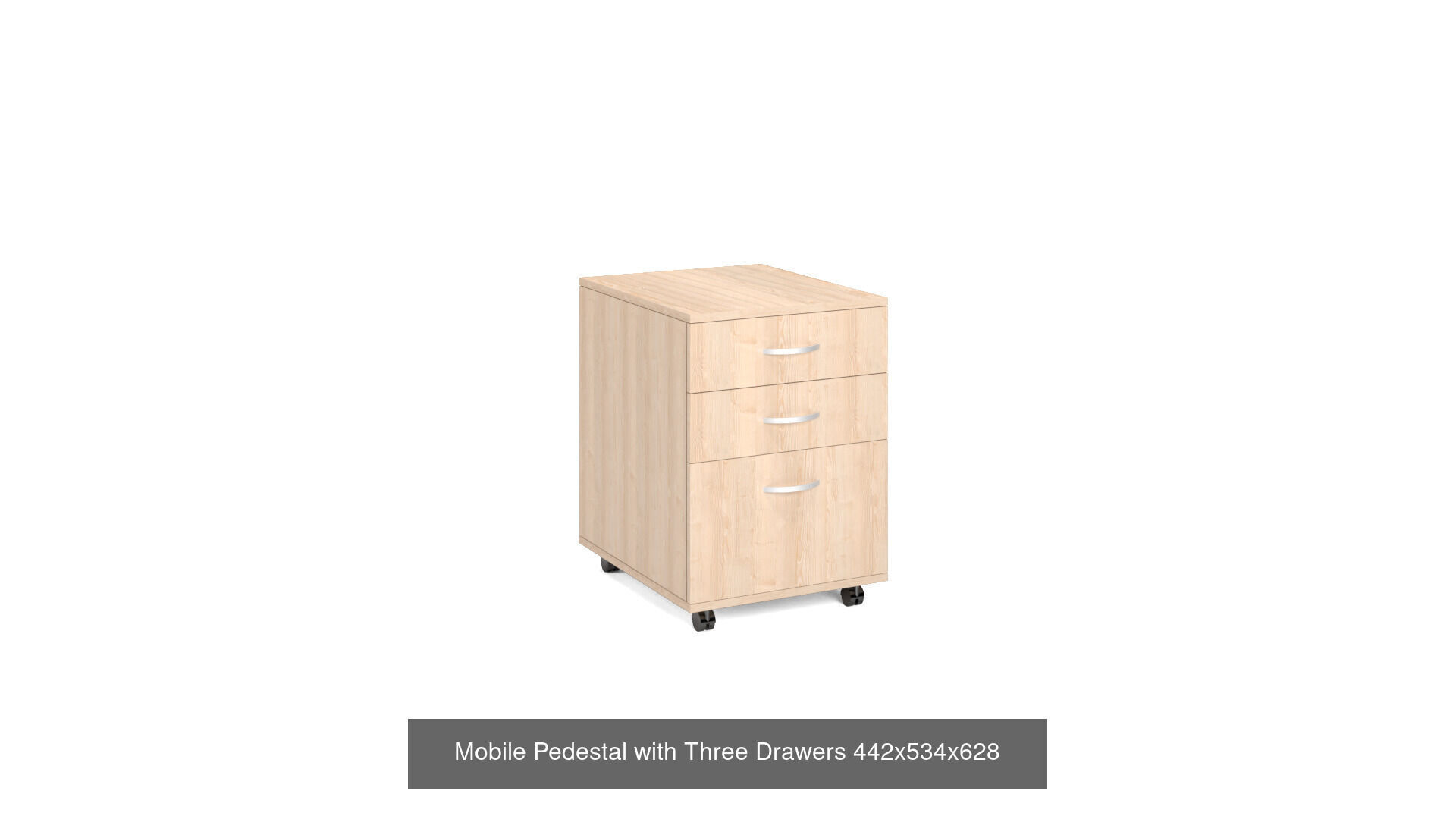 Teacher Desks and Mobile Pedestal Set 3D Model Collection_3