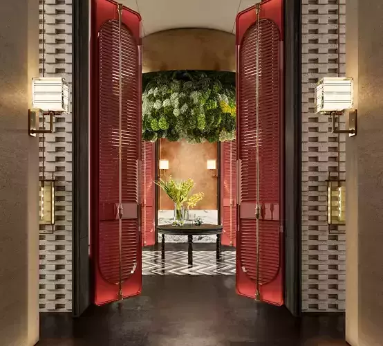 Korean Hotel Corridor