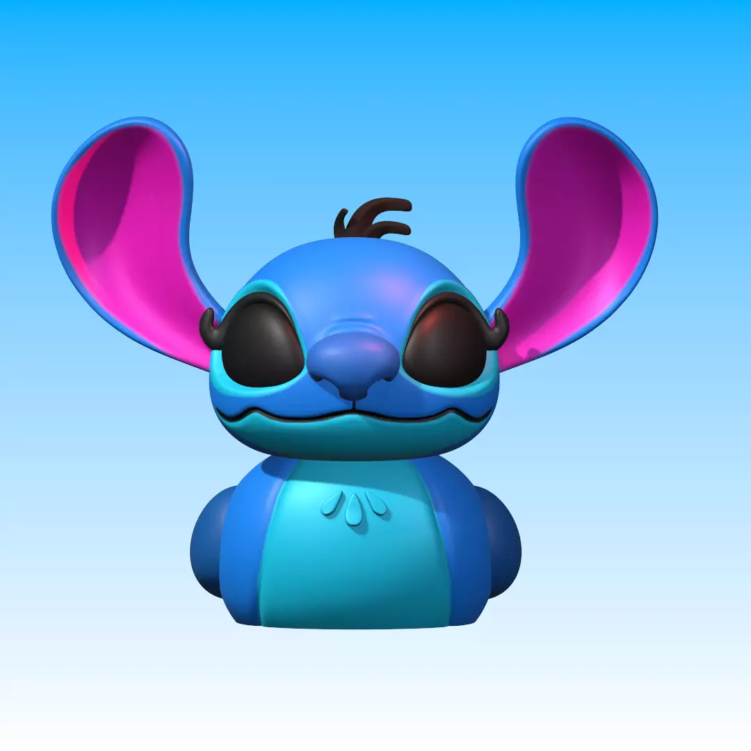 Stitch Duck 3D Model STL file Fanart 3D print model_0
