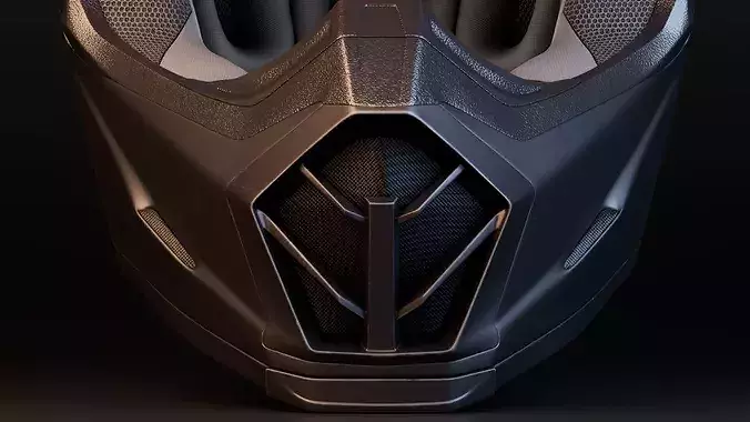 Racing Helmet 3D model 7