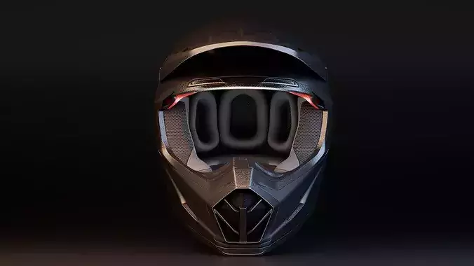 Racing Helmet 3D model 3