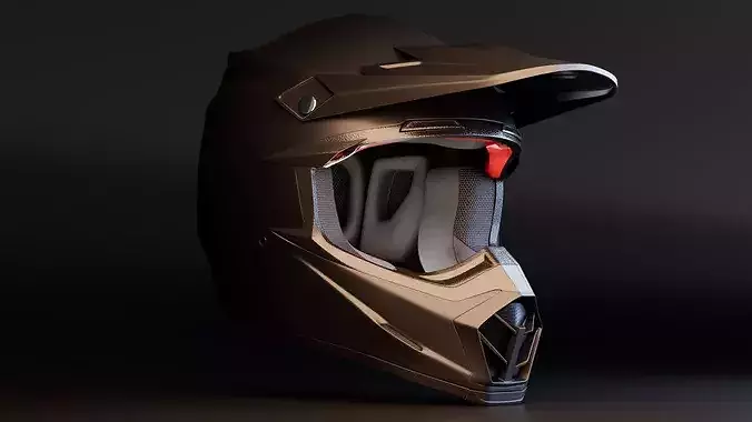 Racing Helmet 3D model 2