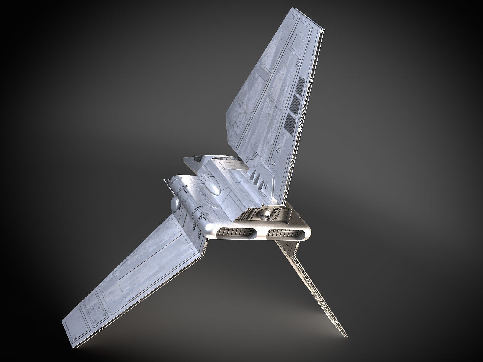 Star Wars Lambda T4A Class Shuttle 3D model_1