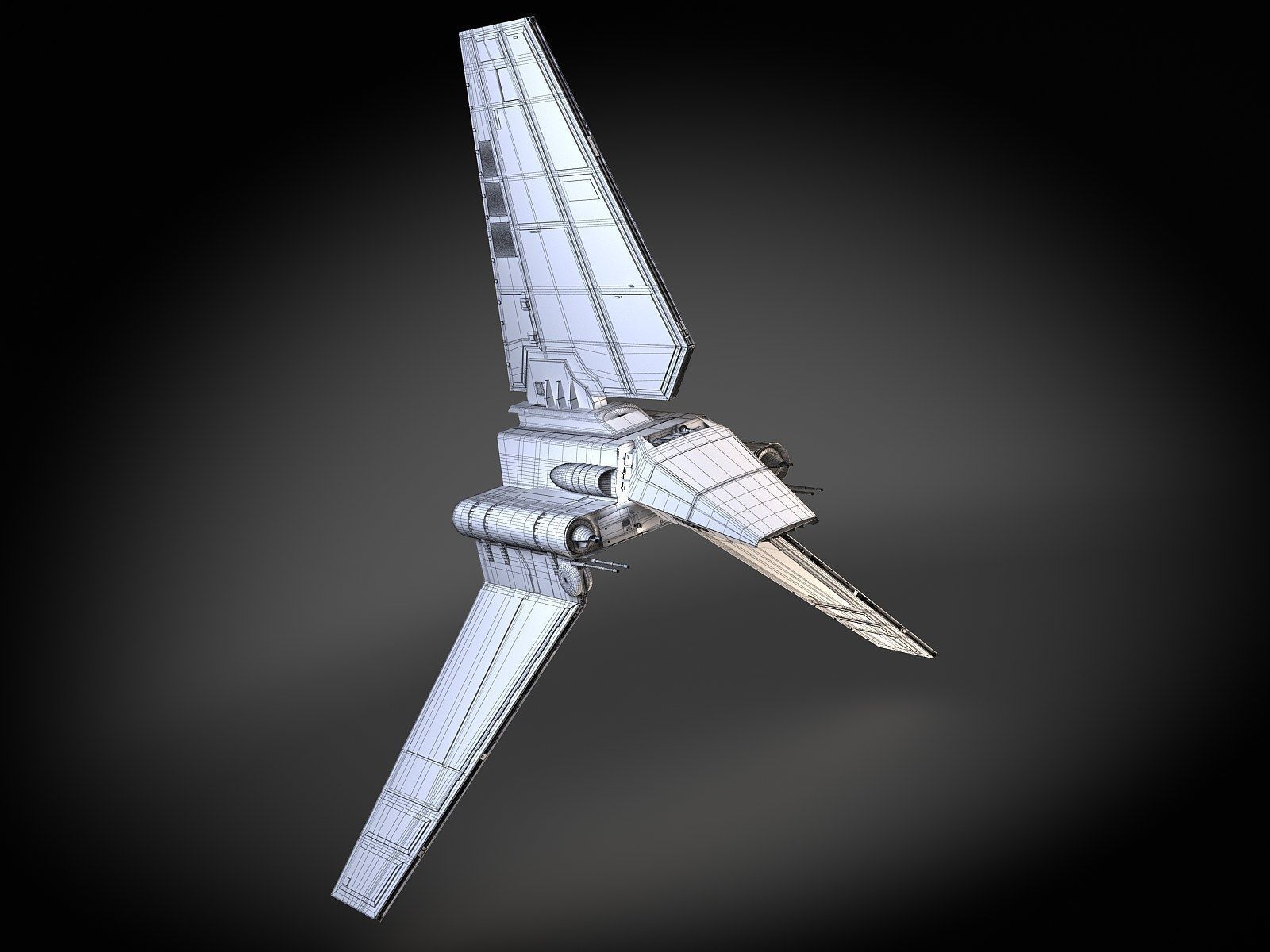 Star Wars Lambda T4A Class Shuttle 3D model_23