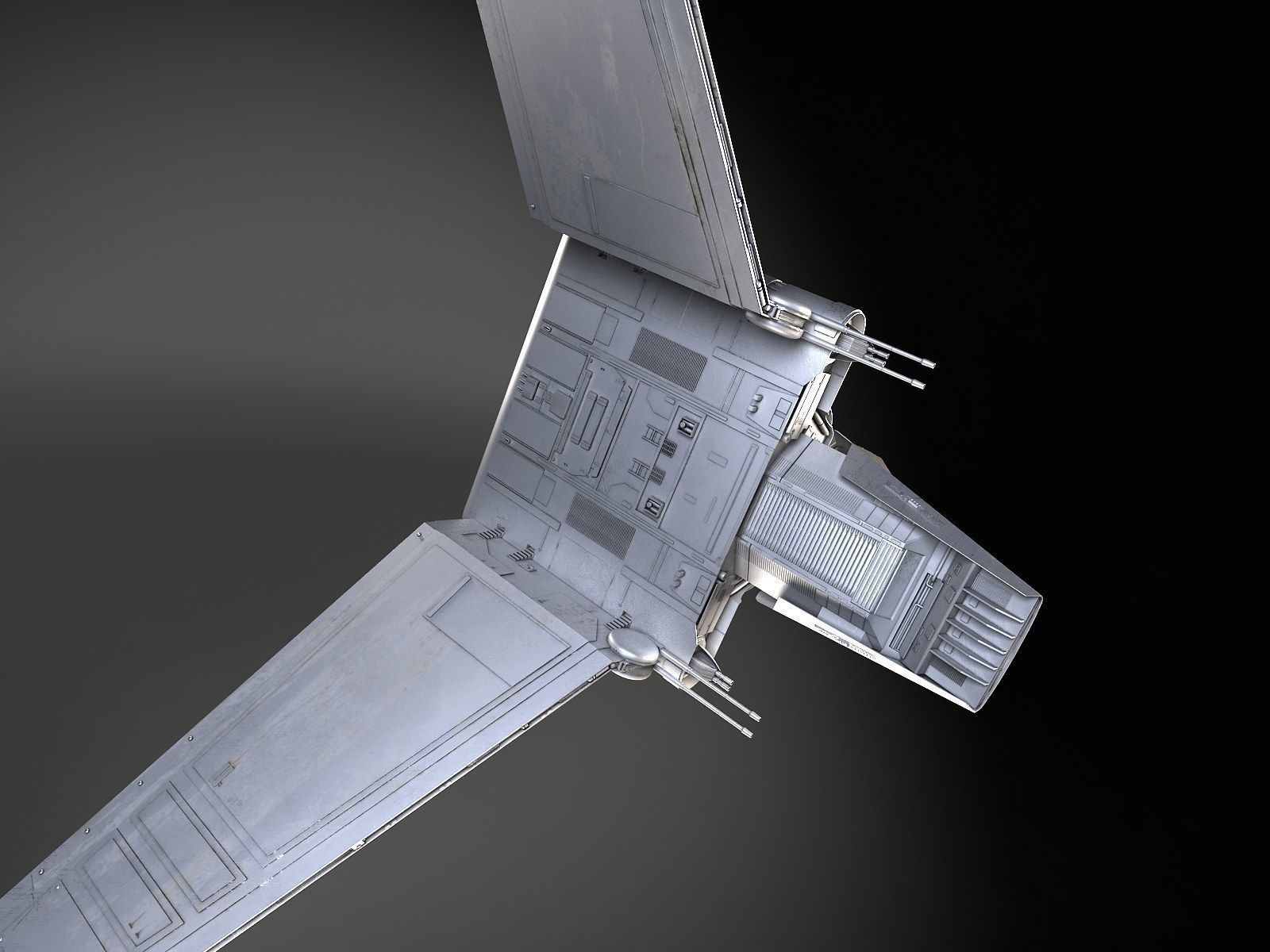 Star Wars Lambda T4A Class Shuttle 3D model_8