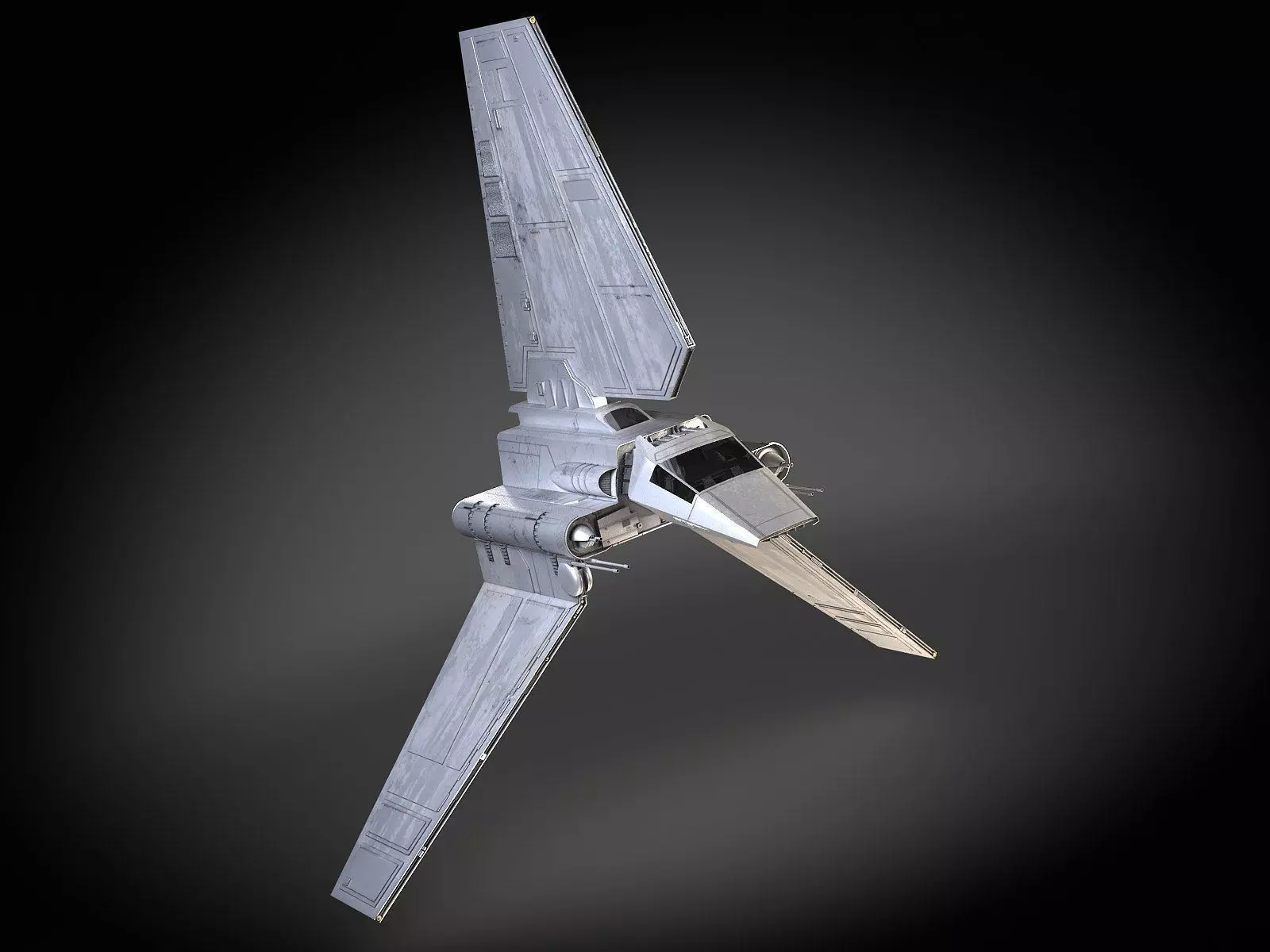 Star Wars Lambda T4A Class Shuttle 3D model_0