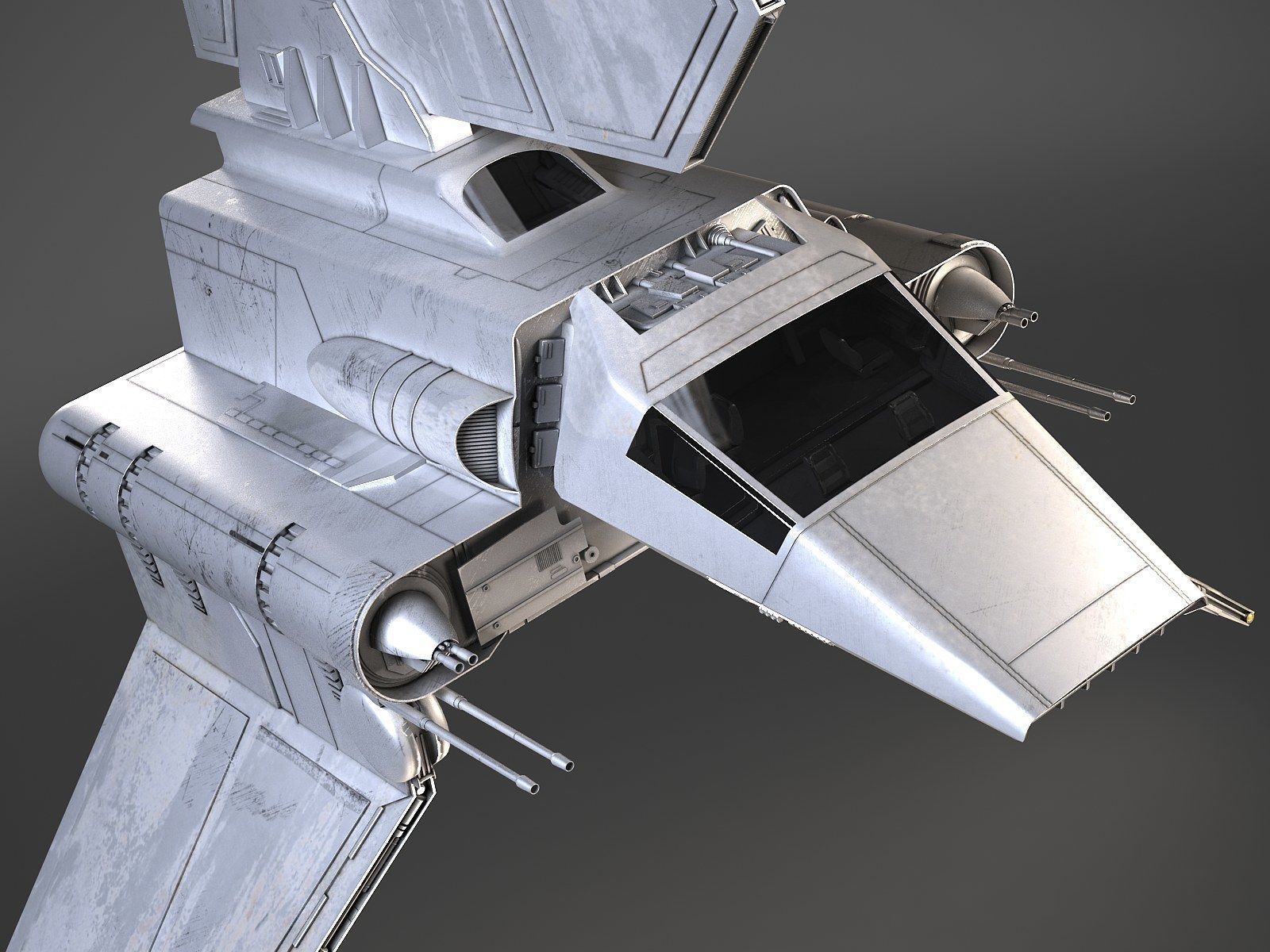 Star Wars Lambda T4A Class Shuttle 3D model_3