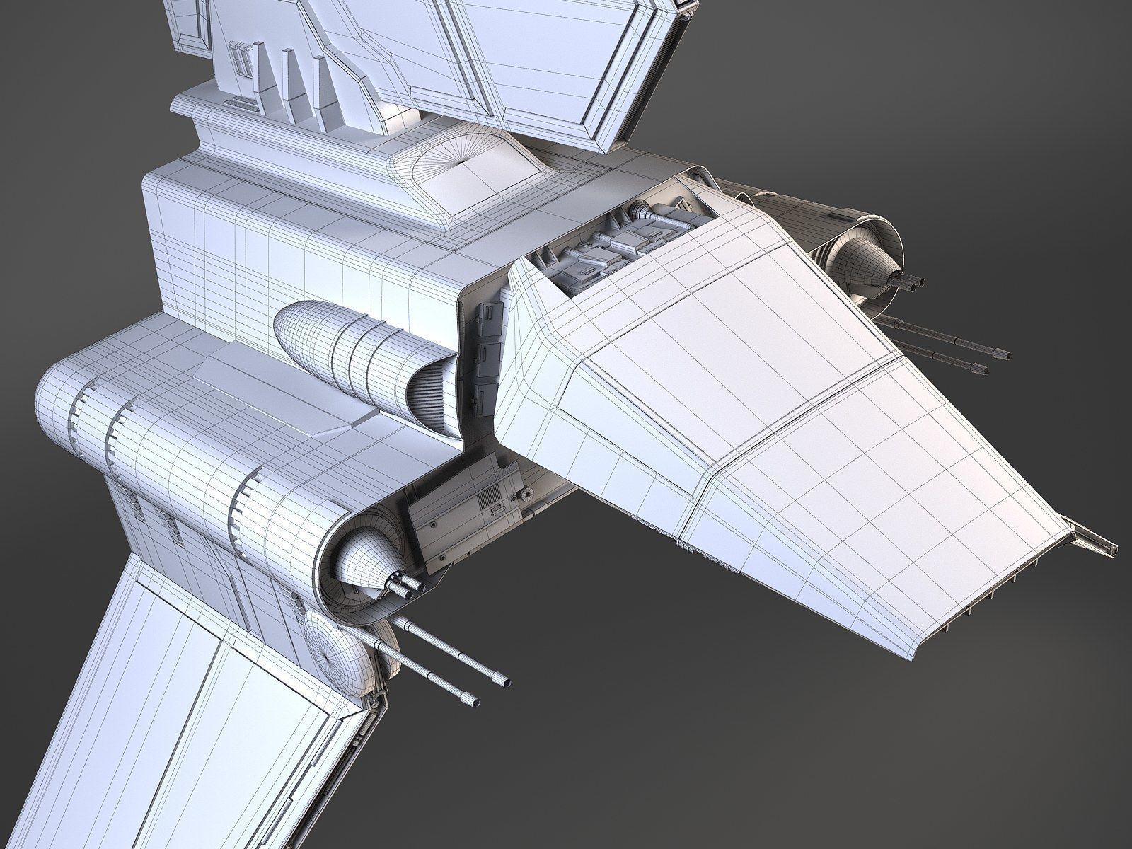 Star Wars Lambda T4A Class Shuttle 3D model_25