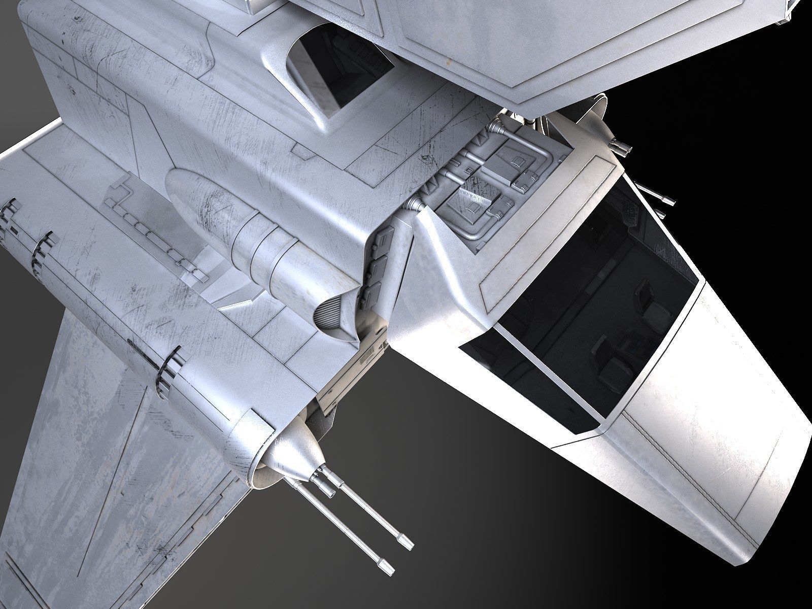 Star Wars Lambda T4A Class Shuttle 3D model_10