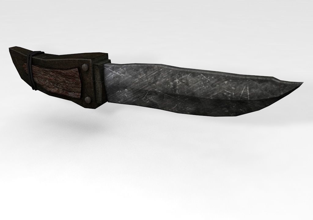 Knife Free low-poly 3D model_6