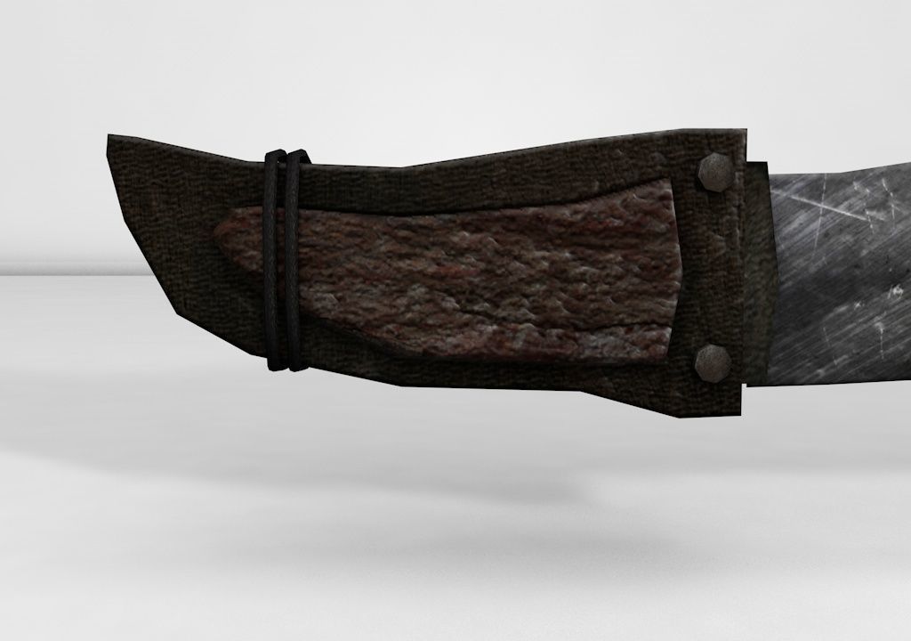 Knife Free low-poly 3D model_5