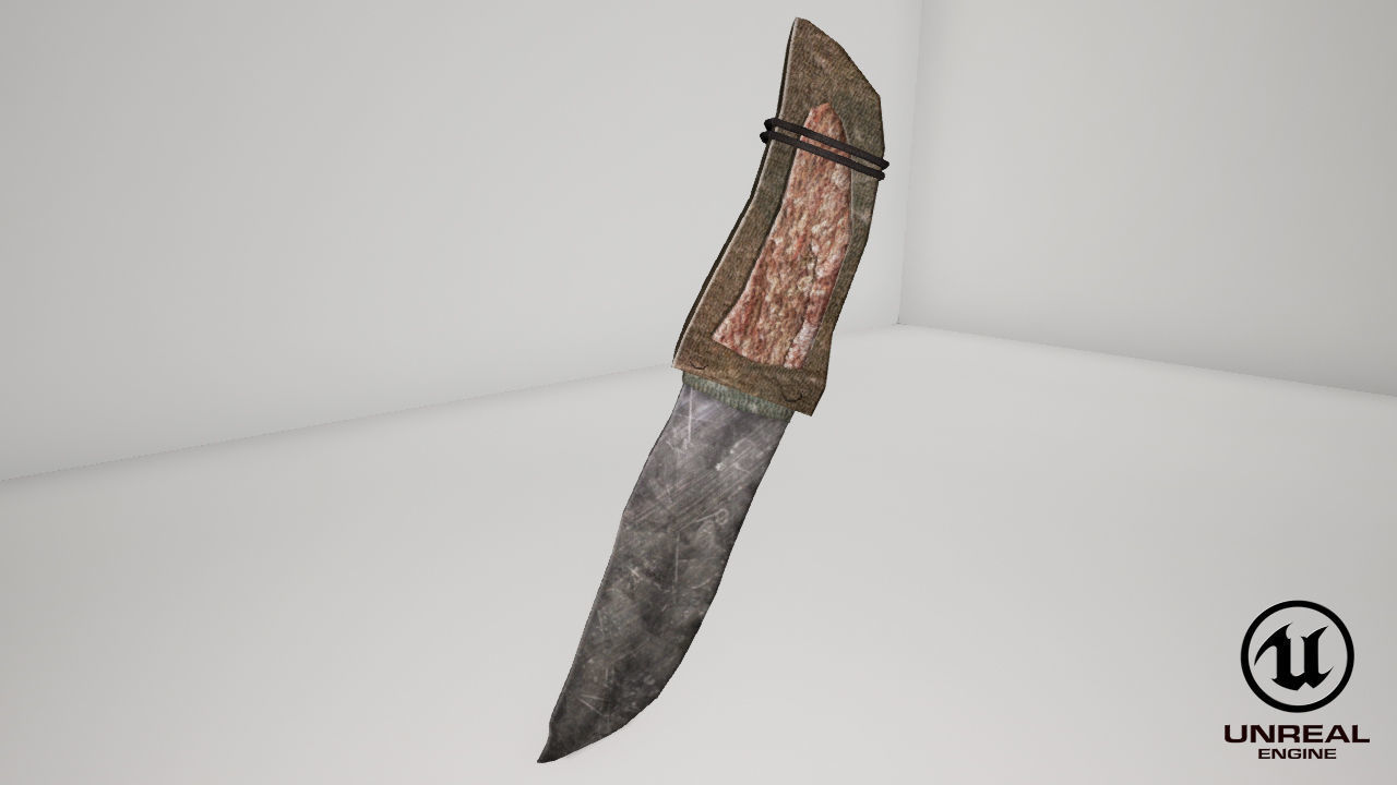 Knife Free low-poly 3D model_3