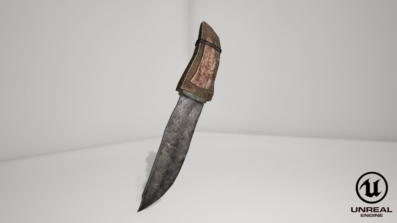 Knife Free low-poly 3D model_2
