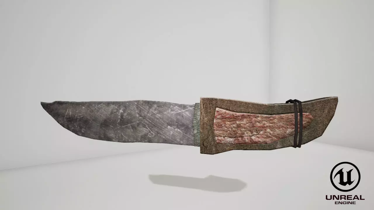 Knife Free low-poly 3D model_0