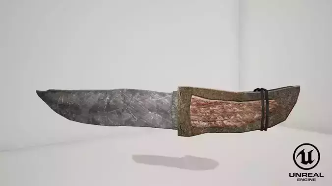 Knife Free low-poly 3D model