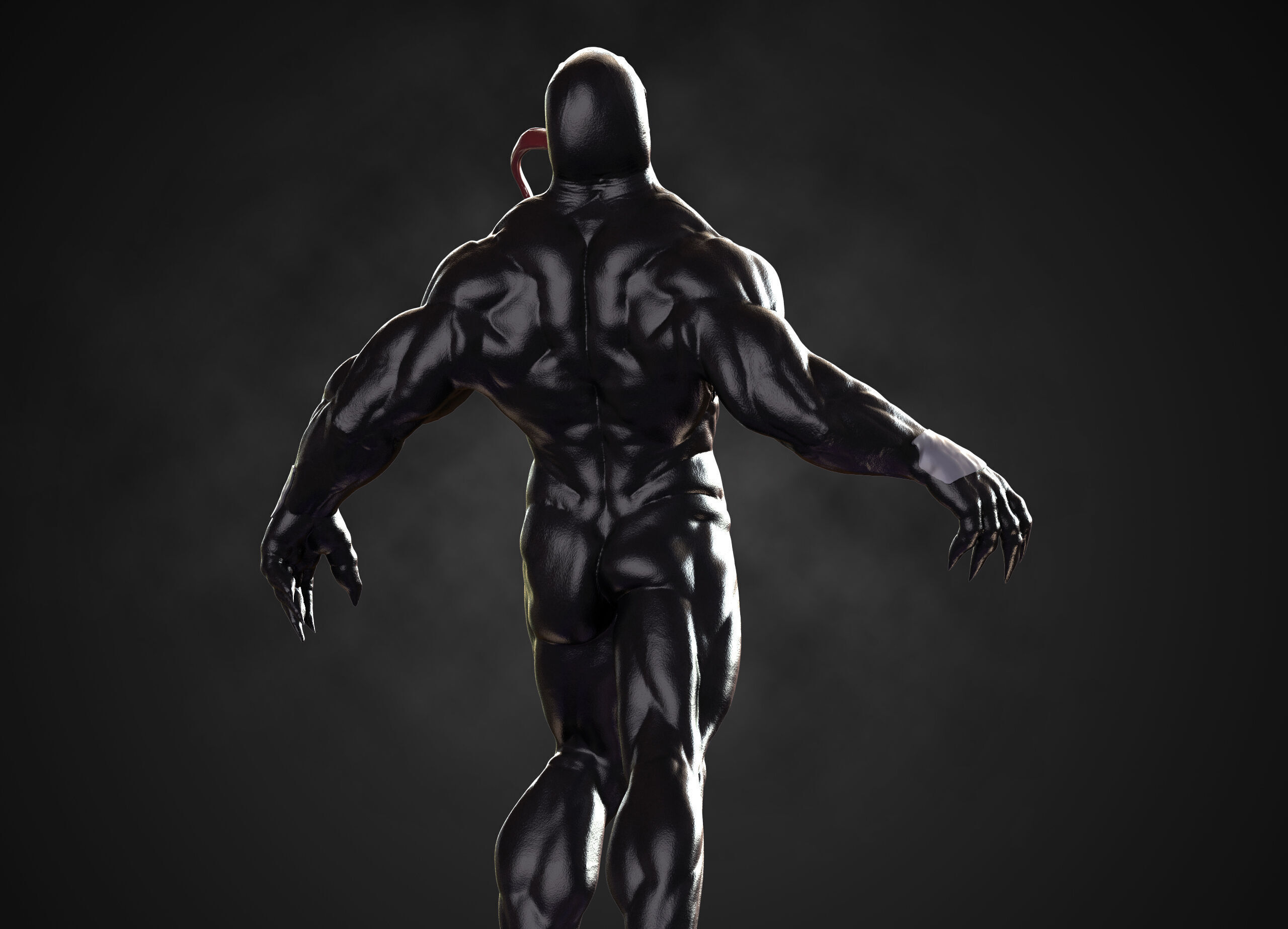 Venom Marvel supervillain 3D print model_10