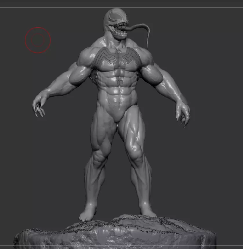 Venom Marvel supervillain 3D print model_0