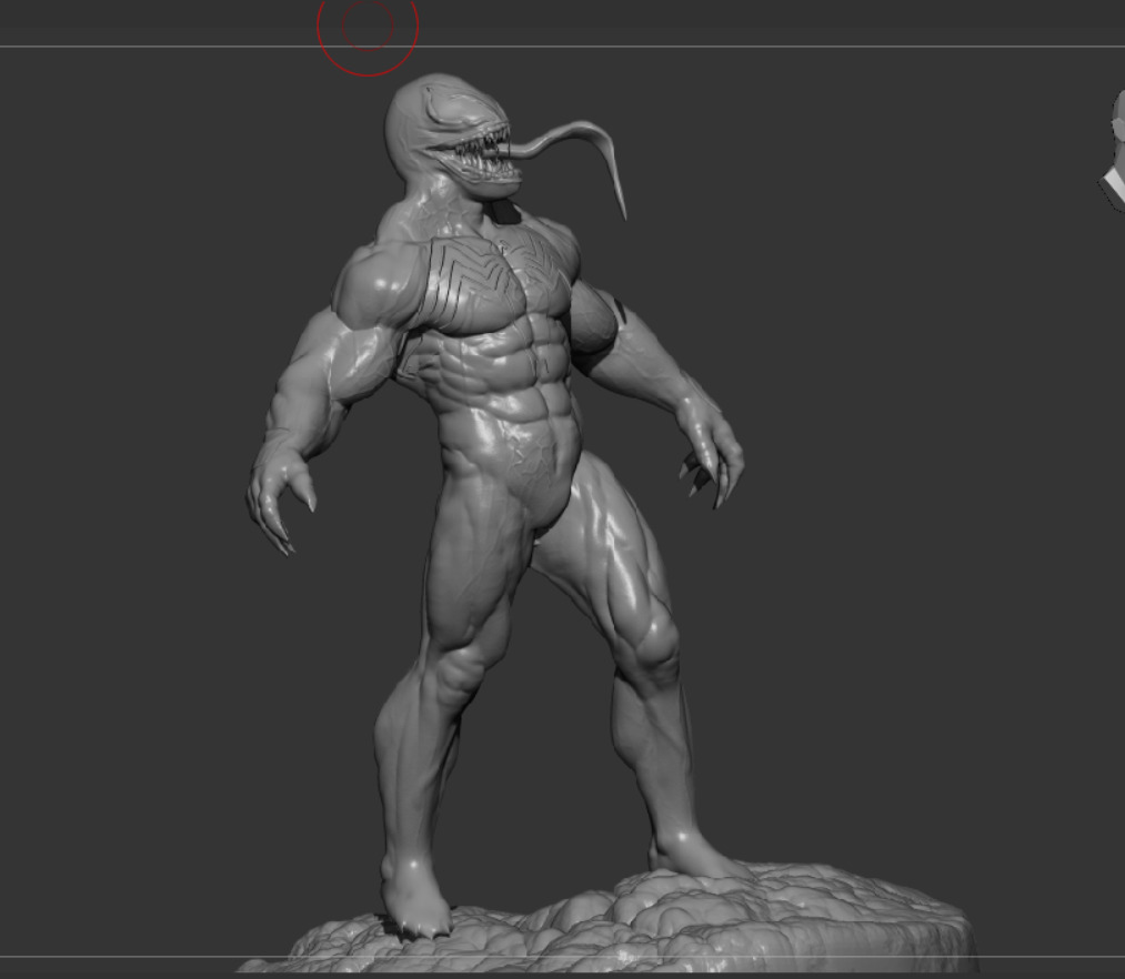 Venom Marvel supervillain 3D print model_14