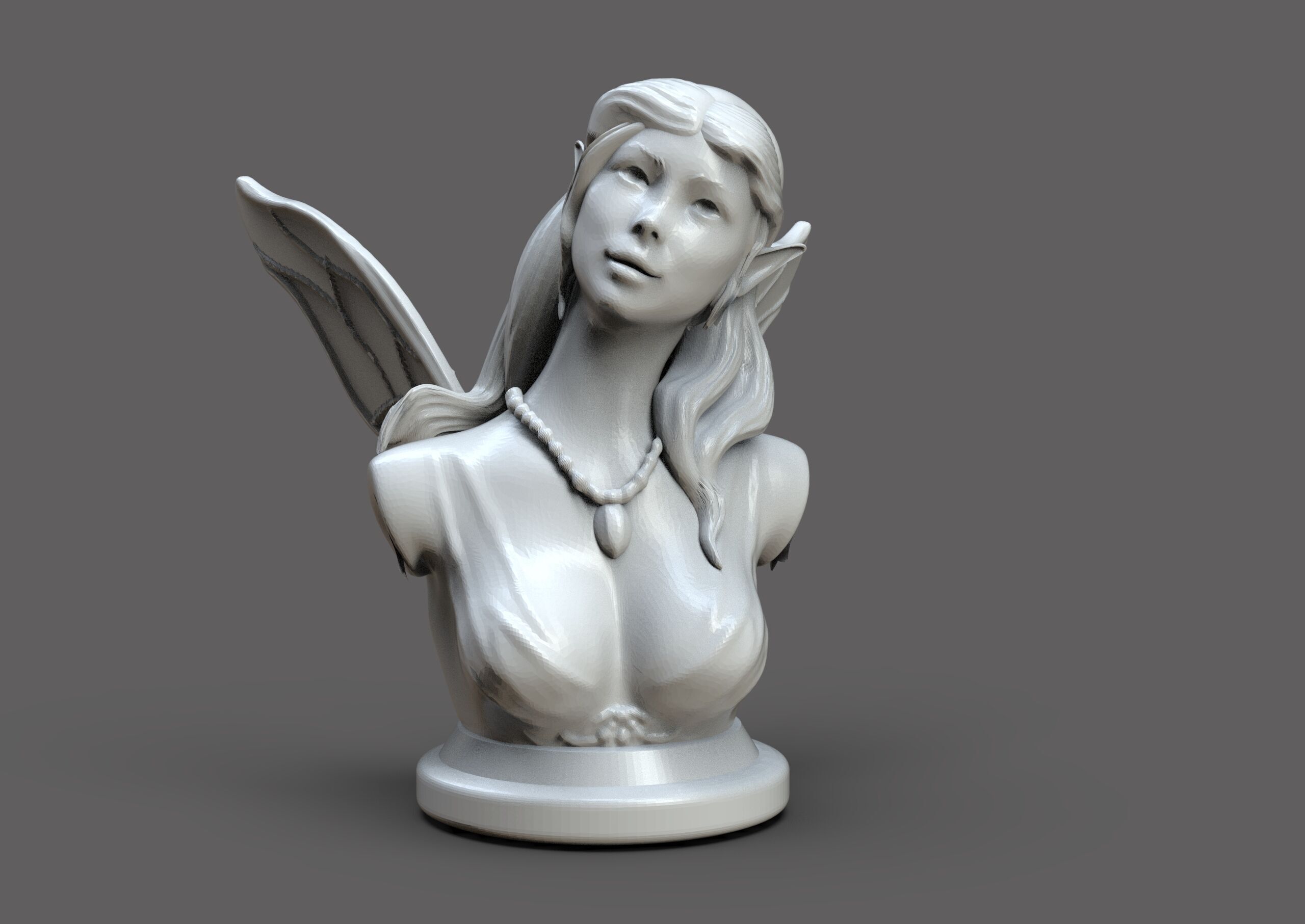 Fairy Bust 3D print model_1