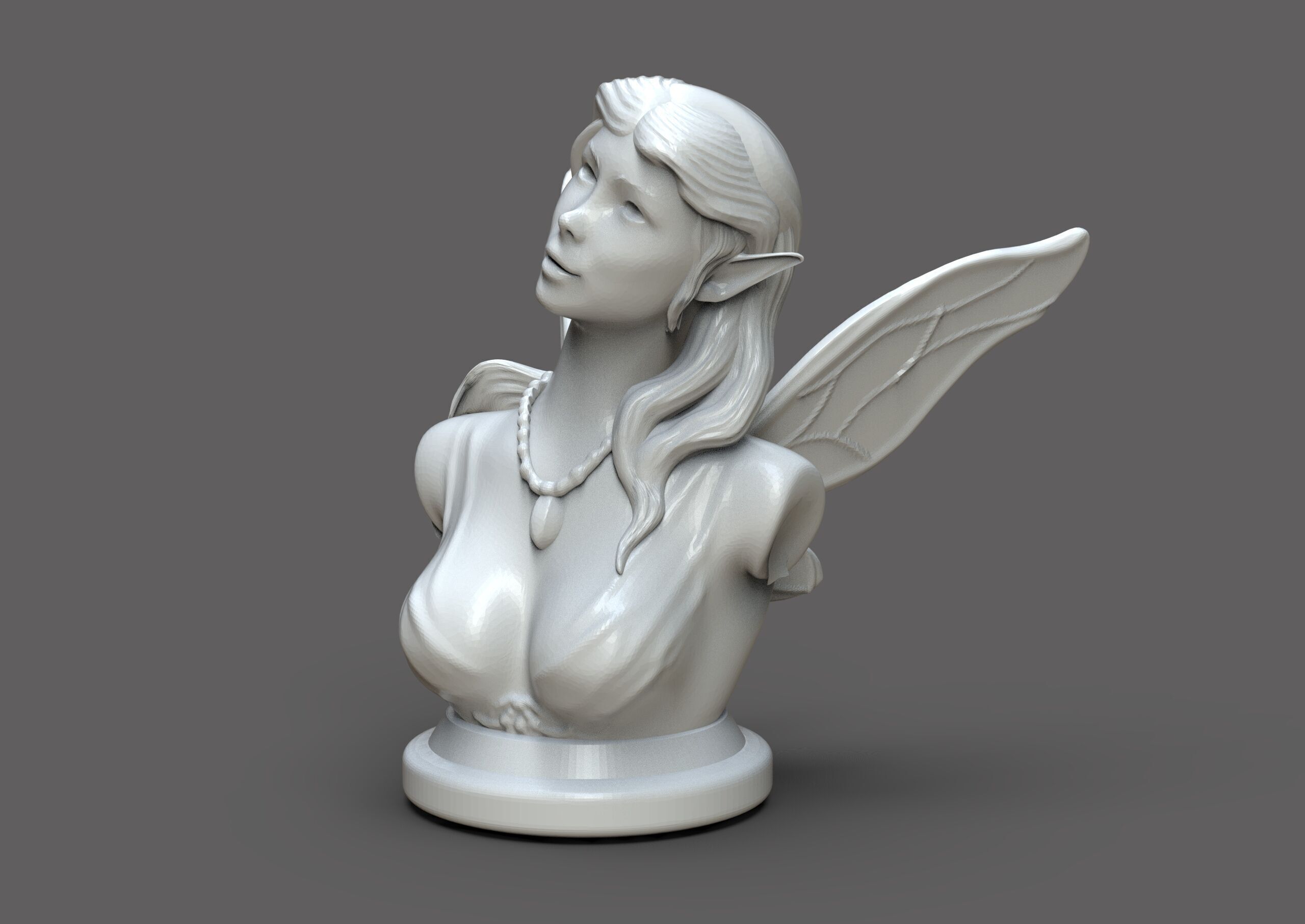 Fairy Bust 3D print model_2