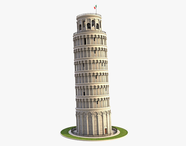 Tower of Pisa 3D model
