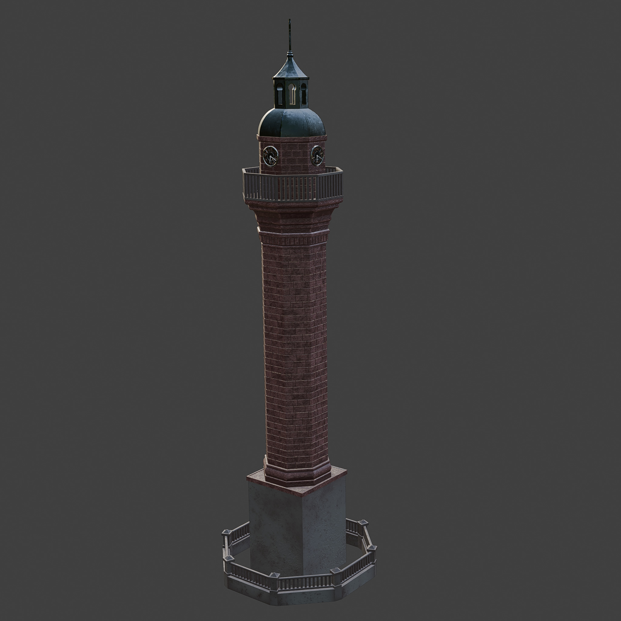 clock tower 3D model_5