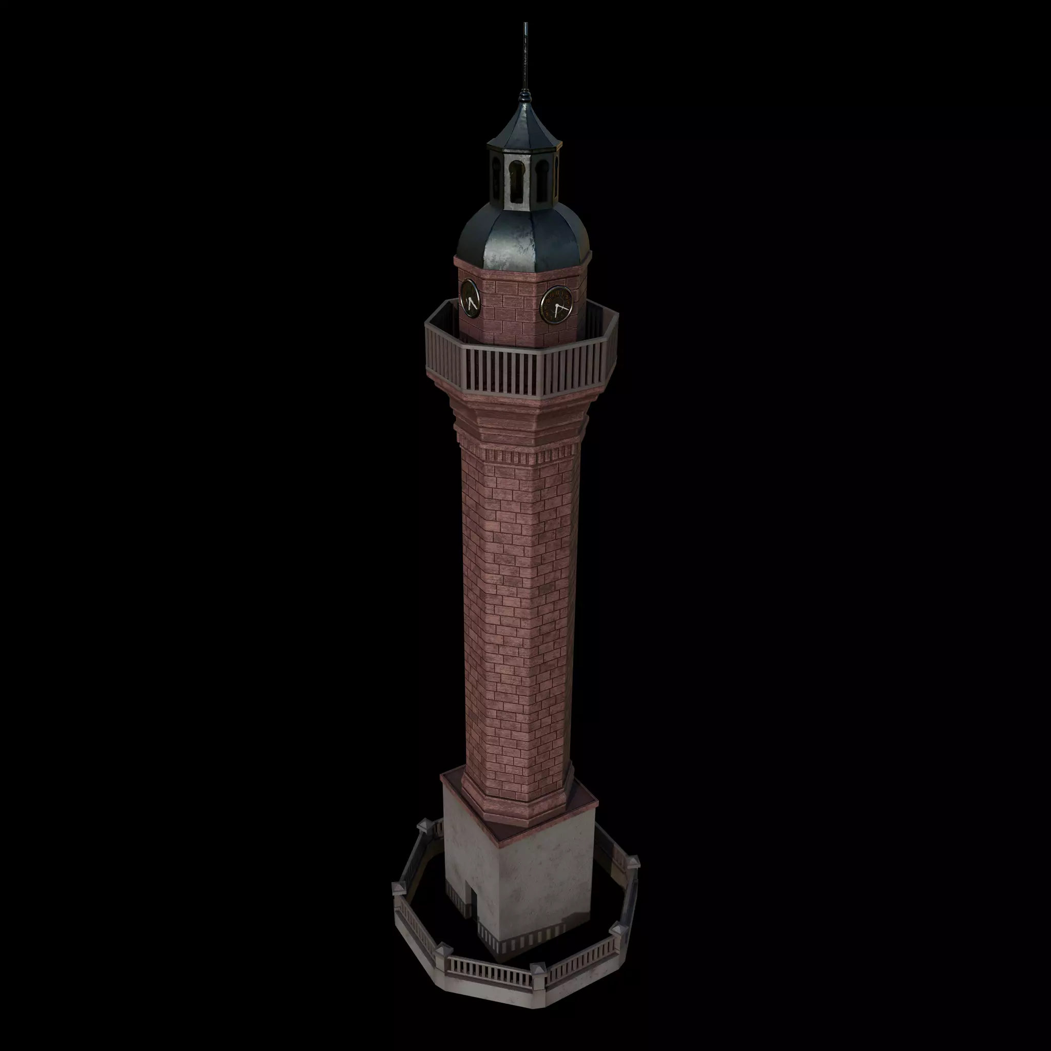 clock tower 3D model_0