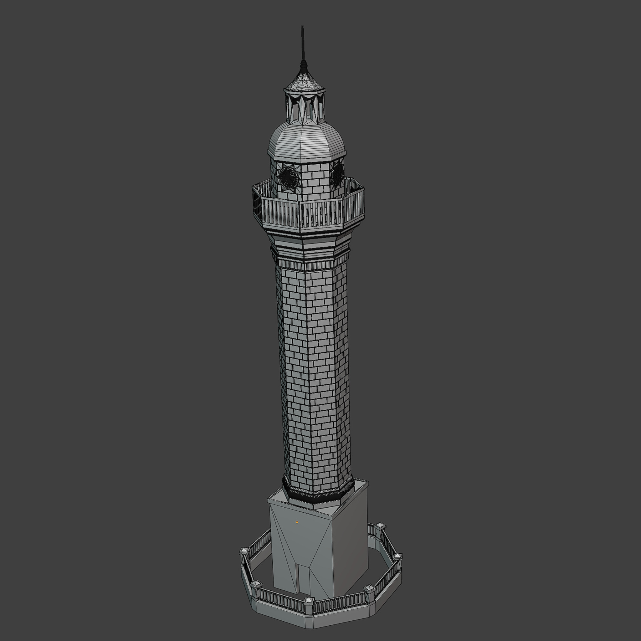 clock tower 3D model_6
