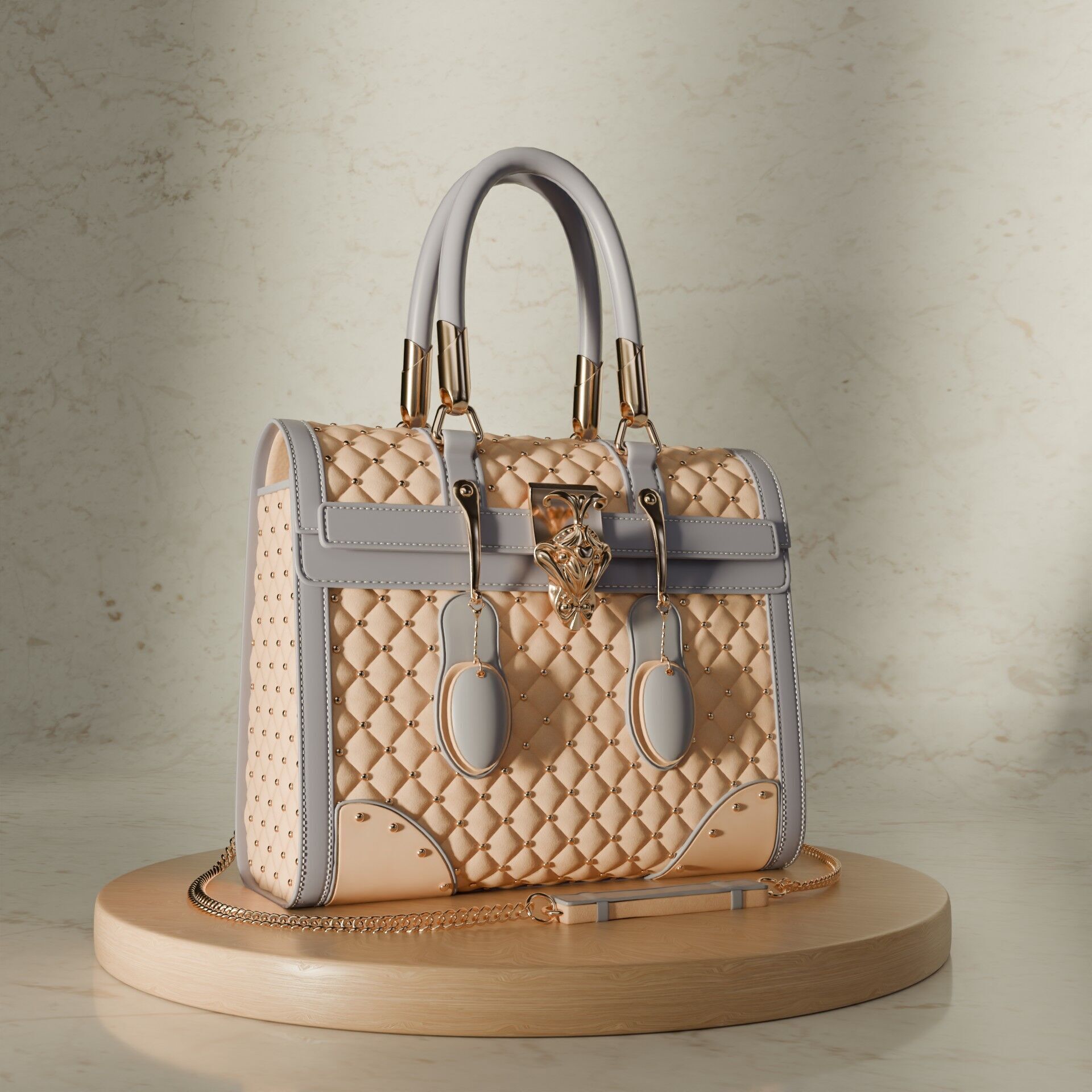 Luxury Handbag 3D model_11