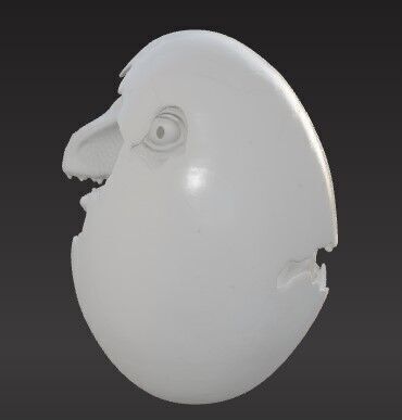 Hatching Baby Dinosaur Unique Design Pendants 3D print model_13