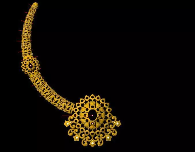 kanti necklace 3dm file 3D print model_0