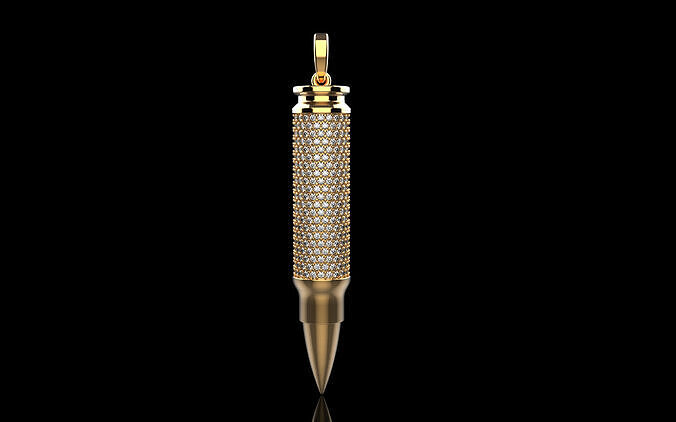 Bullet pendant model 1005 3D print model