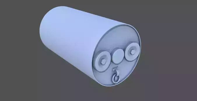 WW2 MarkVII depth charge - 1-100 scale 3D print model