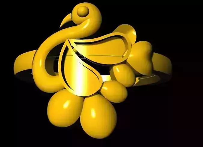 peacock ring 3dm file