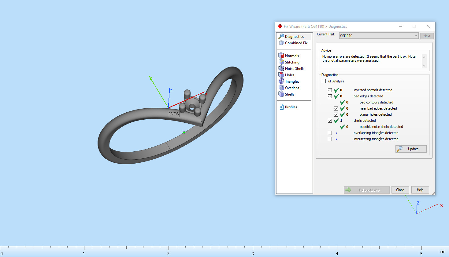Lightweigt ring with gem model 1110 3D print model_9